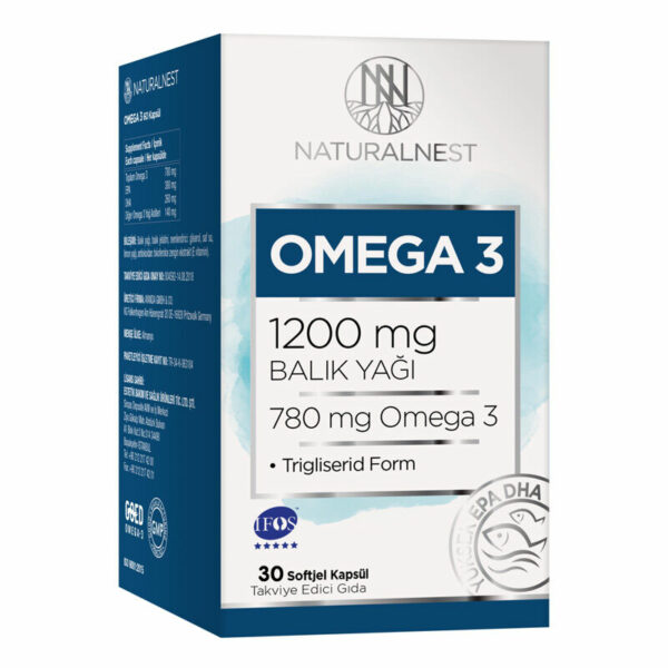 Naturalnest Omega 3 1200 Mg 30 Capsules