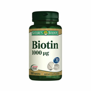 Natures Bounty Biotin 1000 mcg Food Supplement 100 Tablets