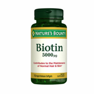 Natures Bounty Biotin 5000 mcg Food Supplement 72 Capsules