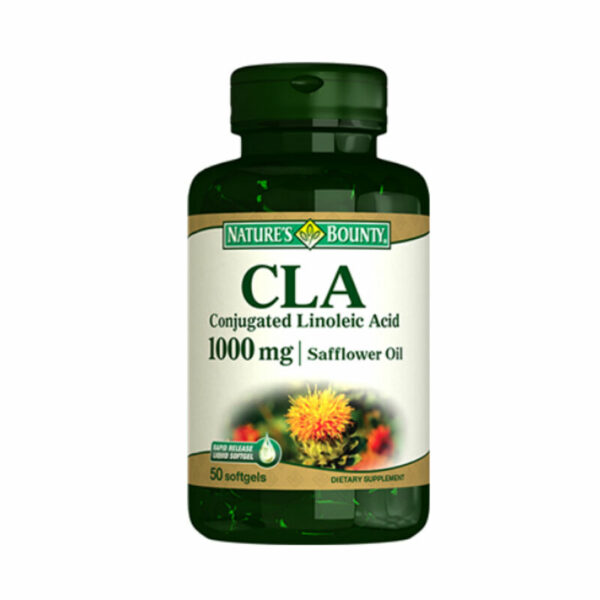 Natures Bounty Cla 1000mg Food Supplement 50 Gelatin Capsules