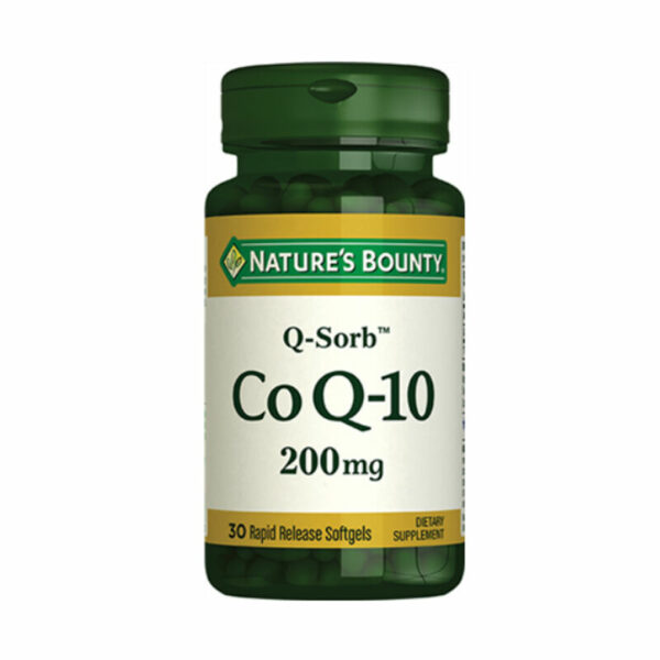 Natures Bounty Coenzyme Q-10 200mg Food Supplement 30 Gelatin Capsules