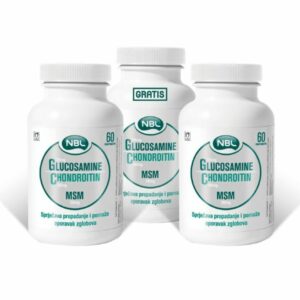 Introducing NBL Glucosamine Chondroitin MSM 3 x 60 Tablets, your solution for joint health support.