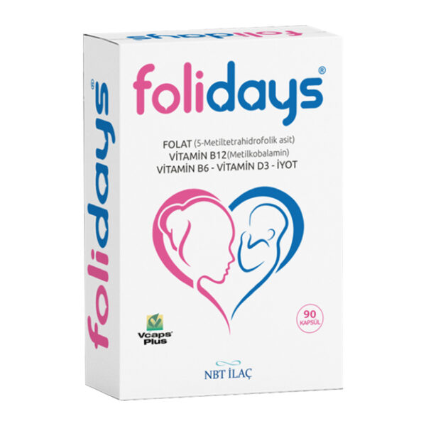 NBT Folidays Food Supplement 90 Capsules