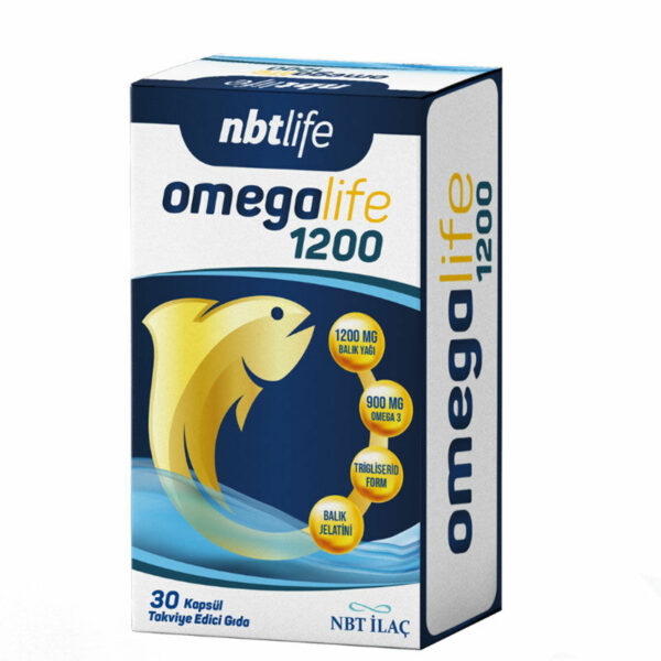 NBT Life Omegalife 1200 Omega 3 30 Capsules