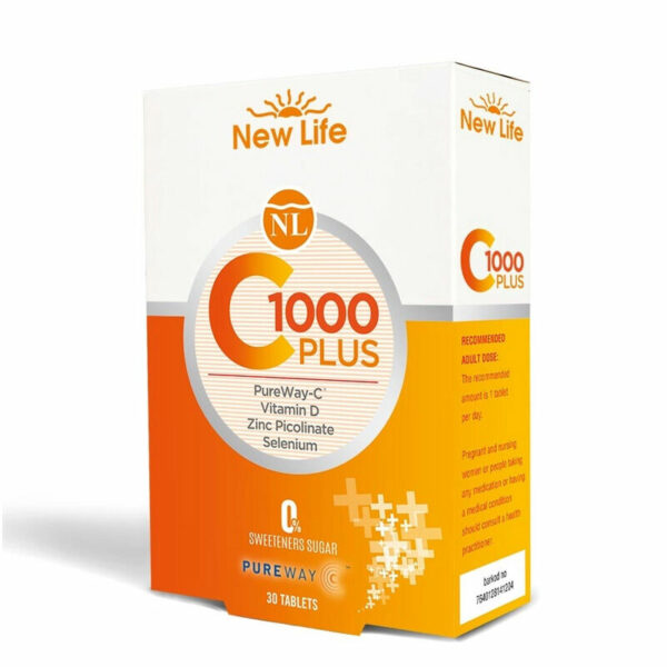 New Life C-1000 Plus Food Supplement 30 Capsules