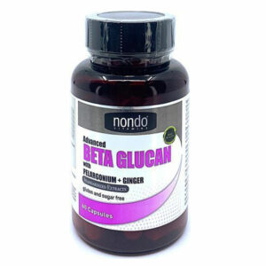 Introducing Nondo Vitamins Advanced Beta Glucan With Pelargonium + Ginger 60 Capsules, a powerful source of immune-boosting properties to support your overall health and well-being.