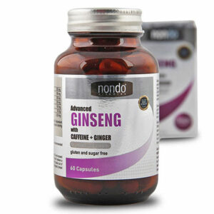 Introducing Nondo Vitamins Ginseng With Caffeine + Ginger 60 Capsules, the perfect solution for boosting your overall health and well-being.