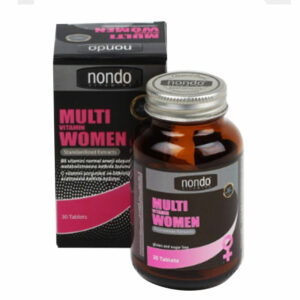 Introducing Nondo Vitamins Multivitamin Women 30 Tablets, a high-quality supplement designed to support women's health and well-being.