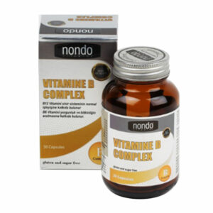 Introducing the Nondo Vitamins Vitamin B Complex 30 Capsules, a powerful and convenient way to boost your vitamin B intake.