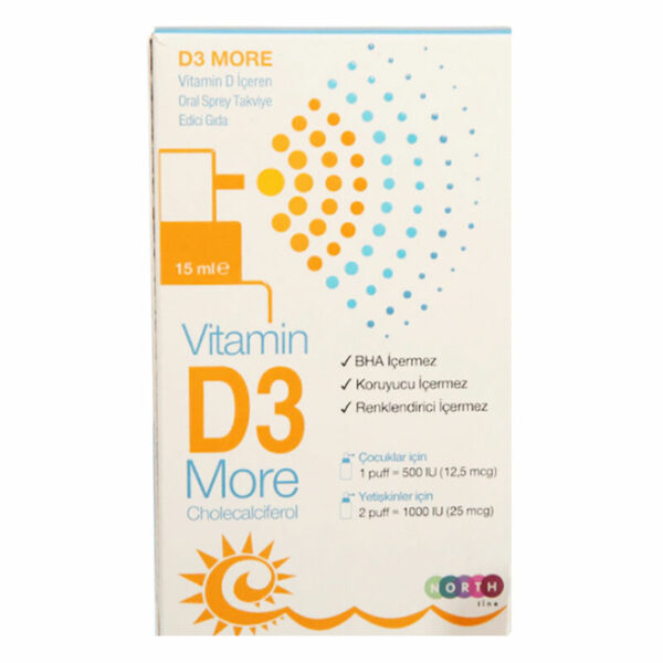 North Line D3 More Oral Spray with Vitamin D 15 ml