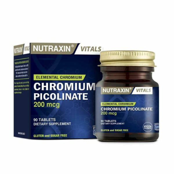 Introducing Nutraxin Chromium Picolinate 90 Tablets, the ideal supplement for supporting your overall health.