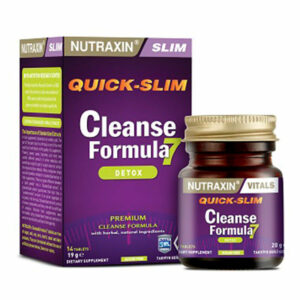 Introducing Nutraxin Quick-Slim Cleanse Formula Detox 14 Tablets, a powerful supplement designed to support your body's natural detoxification process.