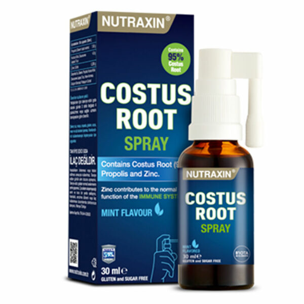 Introducing the Nutraxin Costur Root Spray Mint Flavor 30 ml, a natural and refreshing way to support your overall health and well-being.