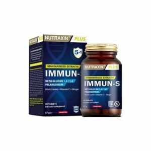 Introducing Nutraxin Plus Immun-S 60 Tablet Dietary Supplement, a powerful immune-boosting supplement to support your overall health and well-being.