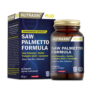 Introducing Nutraxin Plus Saw Palmetto Formula 60 Tablets, a natural supplement designed to support prostate health and overall well-being.