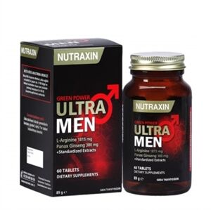 Introducing Nutraxin Ultra Men 60 Tablets Dietary Supplements, a powerful supplement designed to support men's health and wellbeing.