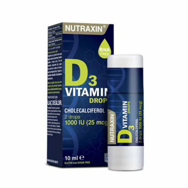 Introducing the Nutraxin Vitamin D3 Drops Chalecalciferol 2 drops 1000 Ui 10 ml, a powerful solution for boosting your vitamin D levels and supporting overall health.