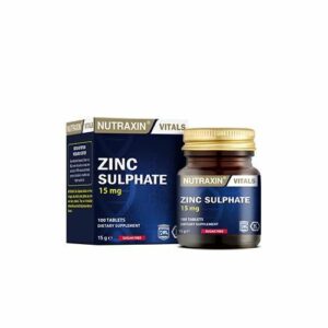 Introducing Nutraxin Zinc 15 mg 100 Tablets, a beneficial supplement for your overall health and well-being.