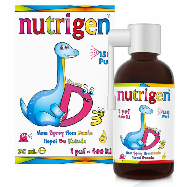 Introducing Nutrigen Vitamin D3 Spray Drop 20 ml, your essential source of vitamin D for overall health and wellness.