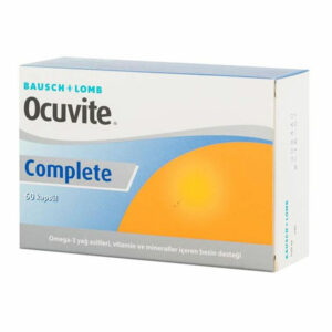 Introducing Ocuvite Complete 60 Capsules, a comprehensive eye vitamin and mineral supplement designed to support your eye health.