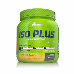 Introducing the Olimp Iso Plus + L-Carnitine 700 g, a high-quality hydration solution for athletes and active individuals.