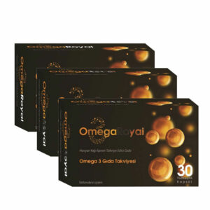 نقدم لكم أوميغا رويال أوميغا 3 مكمل غذائي 3 × 30 كبسولة لينة | Omega Royal، وهي طريقة طبيعية ومريحة لضمان حصول جسمك على أحماض أوميغا 3 الدهنية الأساسية التي يحتاجها للحصول على صحة مثالية.