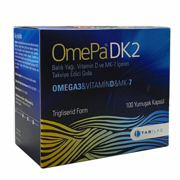 Omepa DK2 Omega 3 - Vitamin D - Menaq7 100 Soft Capsules