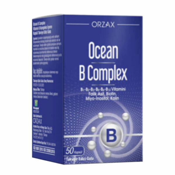 Orzax Ocean B Complex Supplementary Food 50 Capsules