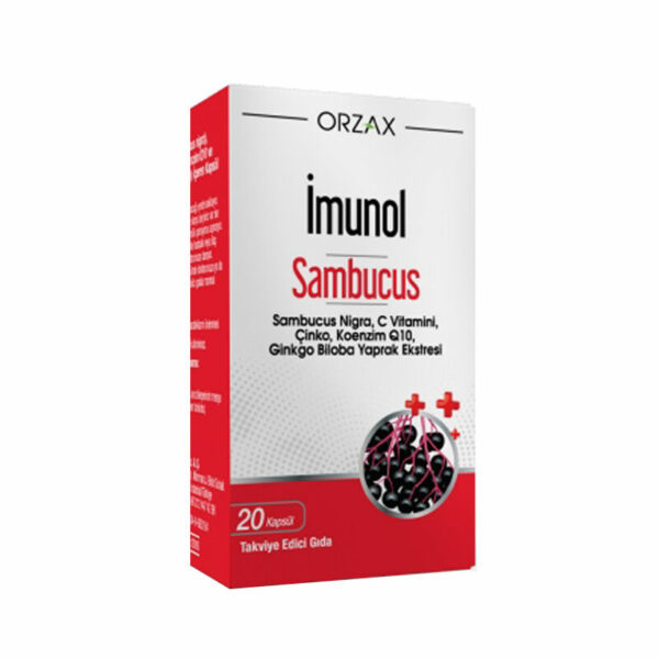 Introducing Orzax Ocean Imunol Sambucus 20 Capsules, your essential supplement for supporting your immune system.