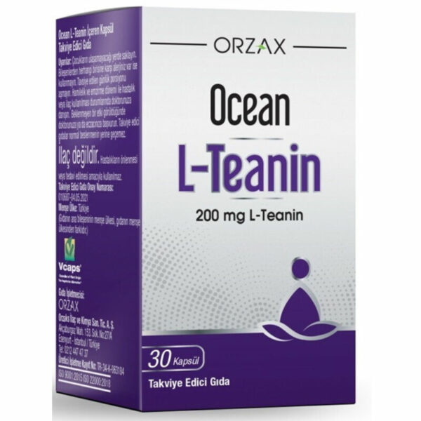 Orzax Ocean L-Theanine Supplement Food 30 Capsules