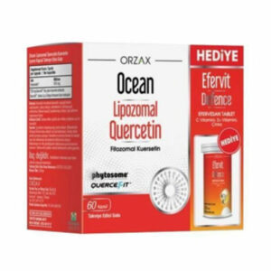 Orzax Ocean Lipozpmal Quercetin 60 Capsules + Efervit Dfence 10 Tablets GIFT