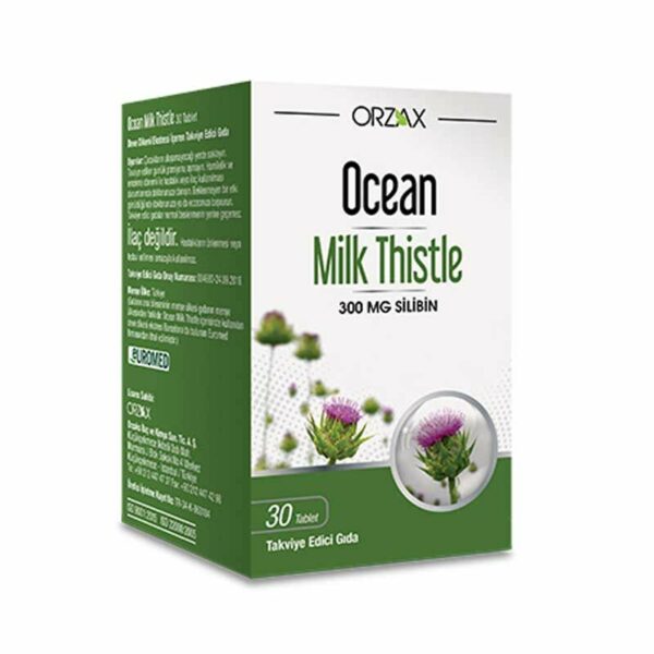 Orzax Ocean Milk Thistle Supplementary Food 30 Tablets