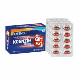 Introducing the Osende Coenzyme QH Fort 200 mg 30 Soft Capsules, a powerful supplement for overall health and wellness.