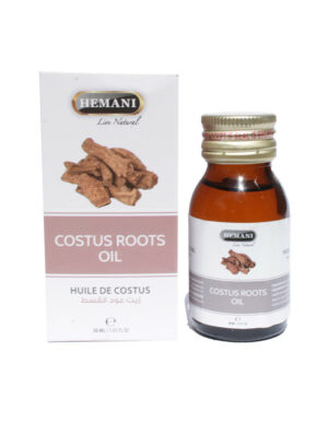 Introducing the Hemani Costus Roots Oil 30 ml, a potent and aromatic essential oil known for its therapeutic properties.