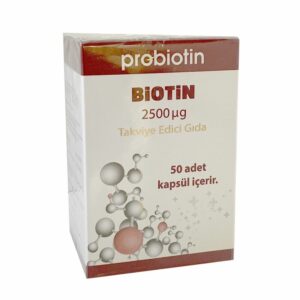 Introducing Prozinc Probiotin Biotin 2500 Ug 50 Capsules, a powerful dietary supplement designed to support overall health and well-being.