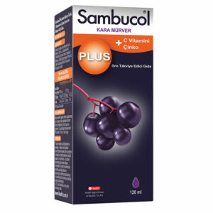 Introducing Sambucol Plus Black Elderberry Vitamin C and Zinc 120 ml, a powerful blend of natural ingredients to support your overall health and well-being.