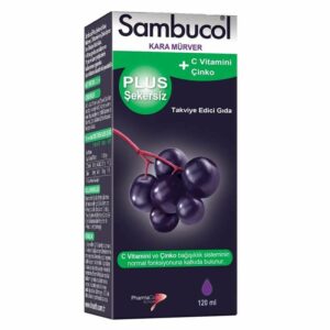 Sambucol Plus Sugar Free Vitamin C + Zinc Food Supplement 120 ml