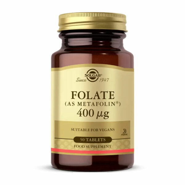 Solgar Folate (Metafolin) 400 mcg 50 Tablets