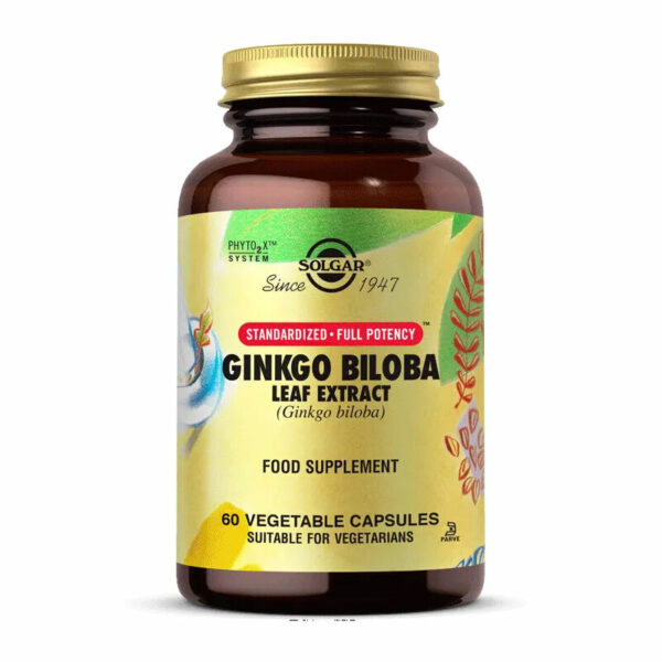 Solgar Ginkgo Biloba Leaf Extract 60 Capsules