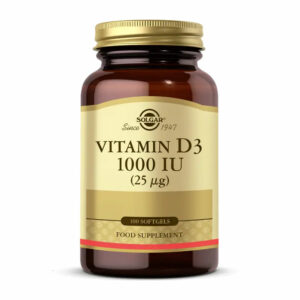 Solgar Vitamin D3 1000 IU (25 µg) 100 Soft Gelatin Capsules