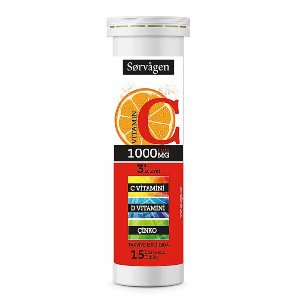 Sorvagen Vitamin C Plus 1000 mg ( Vitamin C + Vitamin D + Zinc)