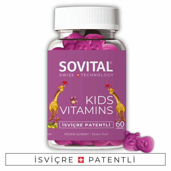 Sovital Kids Vitamins Supplementary Food 60 Gummies