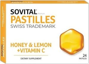 Sovital Honey + Lemon + Vitamin C Pastille 24 pcs