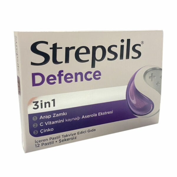 ستربسلز ديفينس، طعام تكميلي، 12 قرص استحلاب | Strepsils