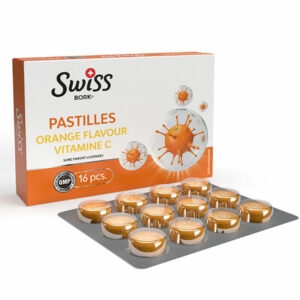 ​Swiss Bork Orange and Vitamin C Lozenges 16 pcs