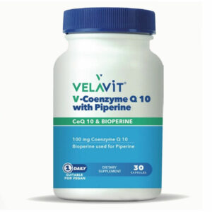 Velavit V-Coenzyme Q10 With Piperine 30 Capsules