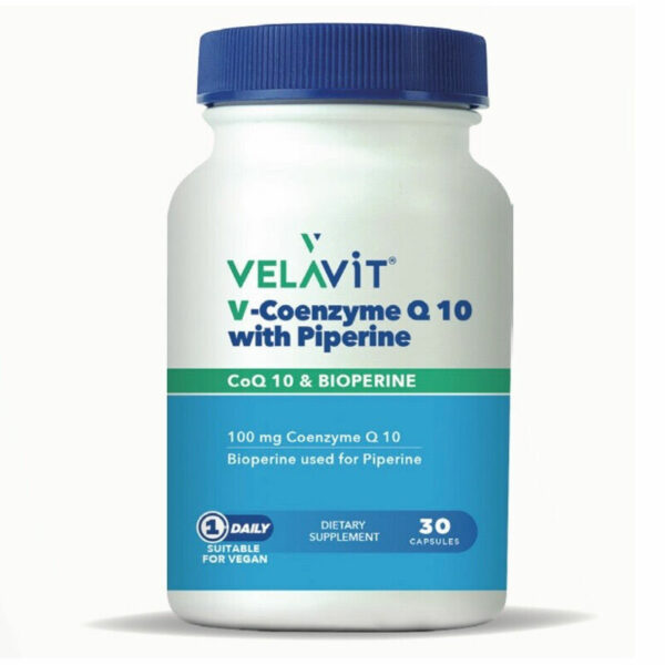 Velavit V-Coenzyme Q10 With Piperine 30 Capsules