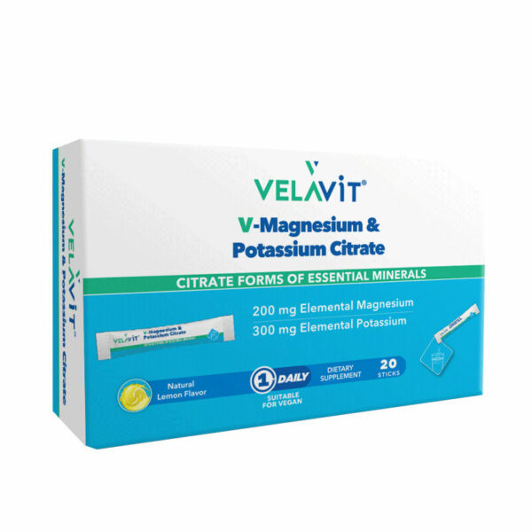 Velavit V-Magnesium Potassium Citrate Supplementary Food 20 Sachets