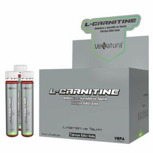 Introducing VeNatura L-carnitine and Taurine Supplement Food 25 ml x 20 pcs Bottle, a Bottle offering a potent blend of essential nutrients to support your overall health and well-being.