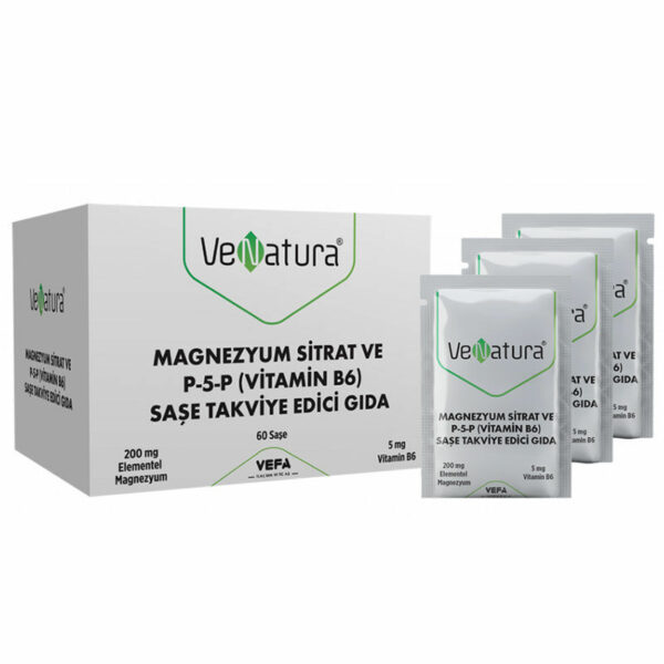 VeNatura Magnesium Citrate P-5-P Vitamin B6 60 Sachet